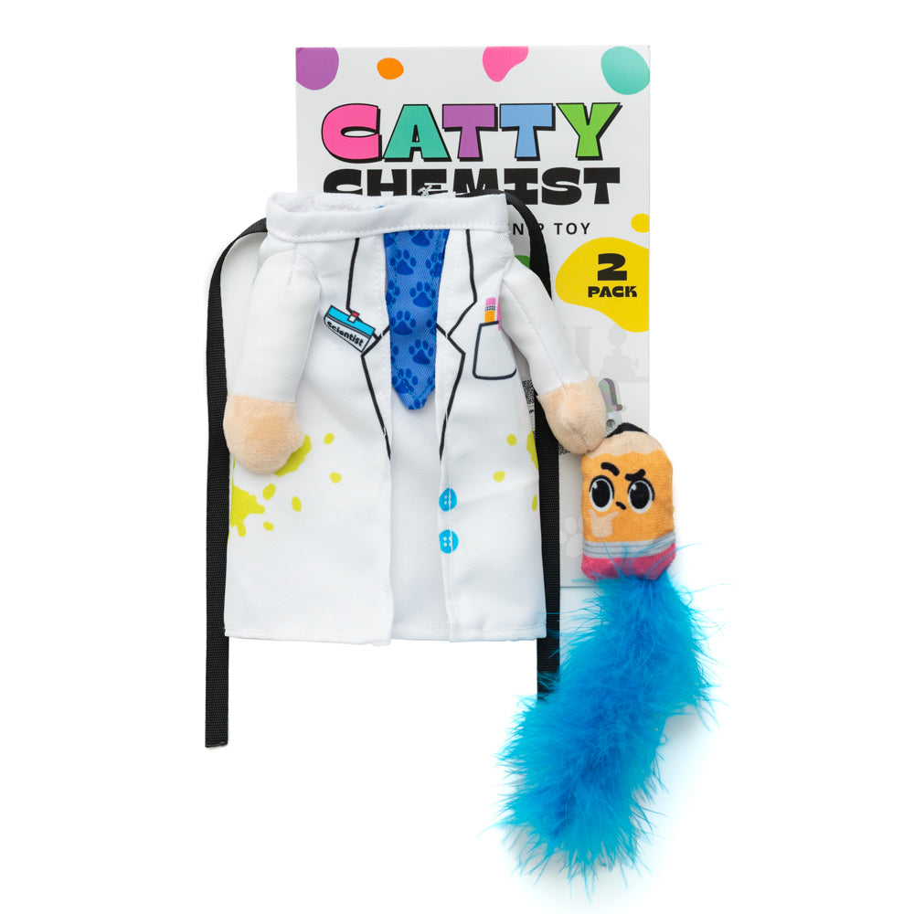 Catty Chemist Costume Catnip toy 2 Pack