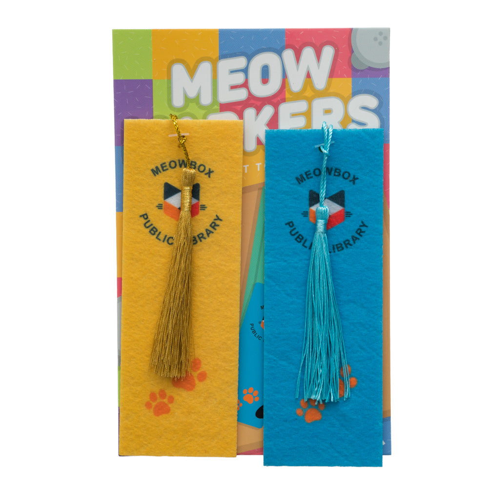 Pawblic Library – themed meowbox cat subscription box with cat toys and cat treats