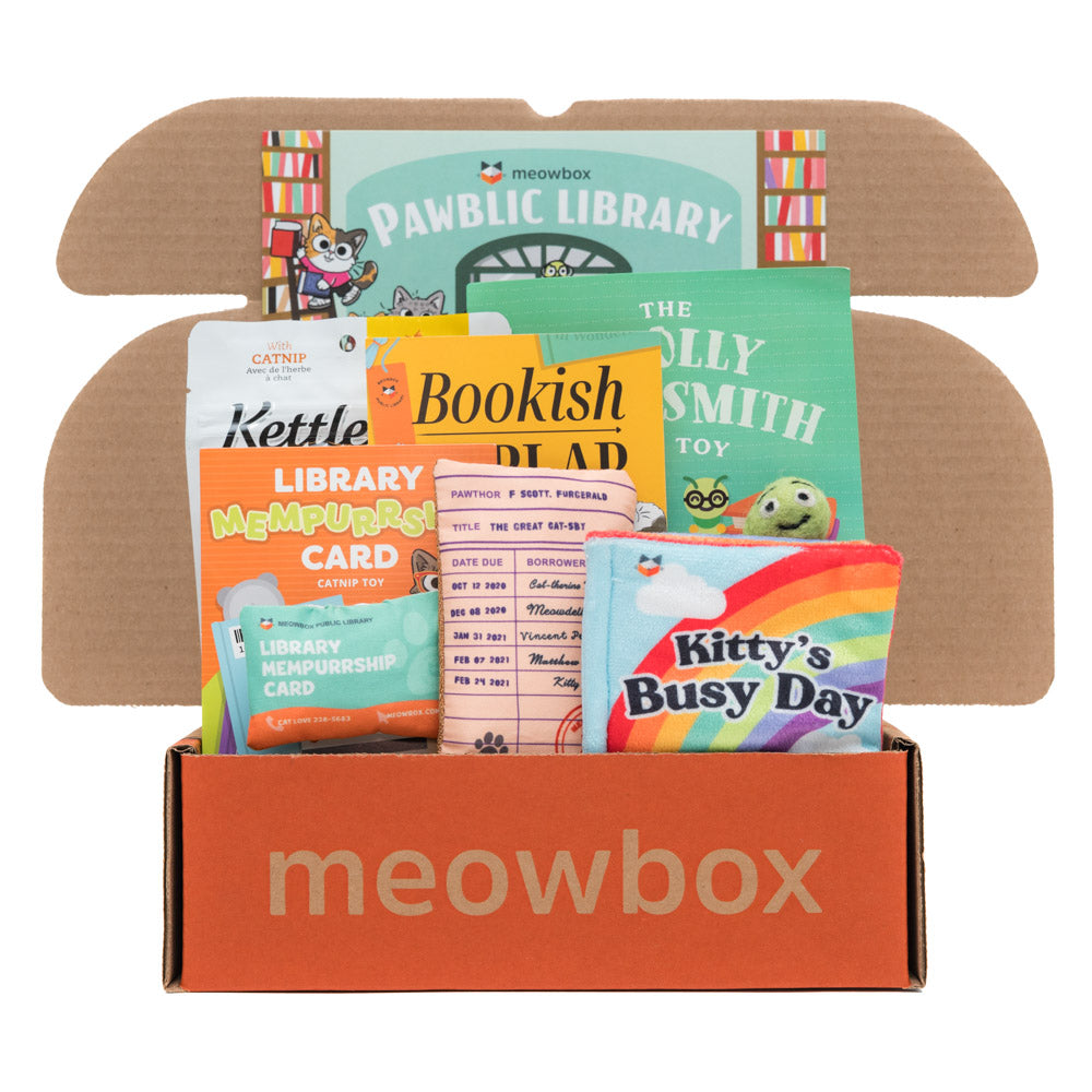 meowbox cat subscription box - monthly cat toys & cat treats box